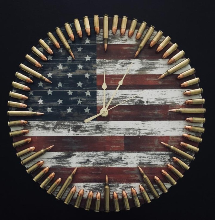 Patriotic Bullet Clock