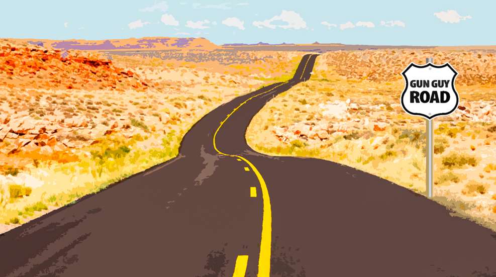desert road drawing