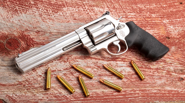Smith & Wesson Model 350 revolver facing right
