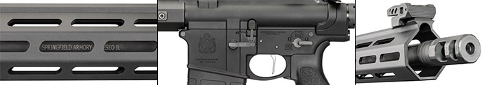 Springfield Armory’s proprietary muzzle, M-Lok attachment slots