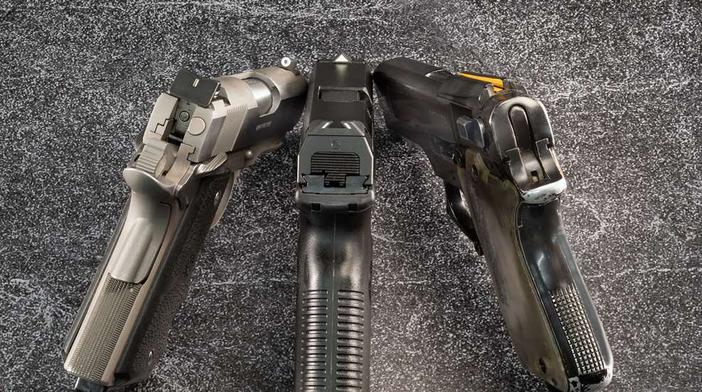 handguns with iron sights