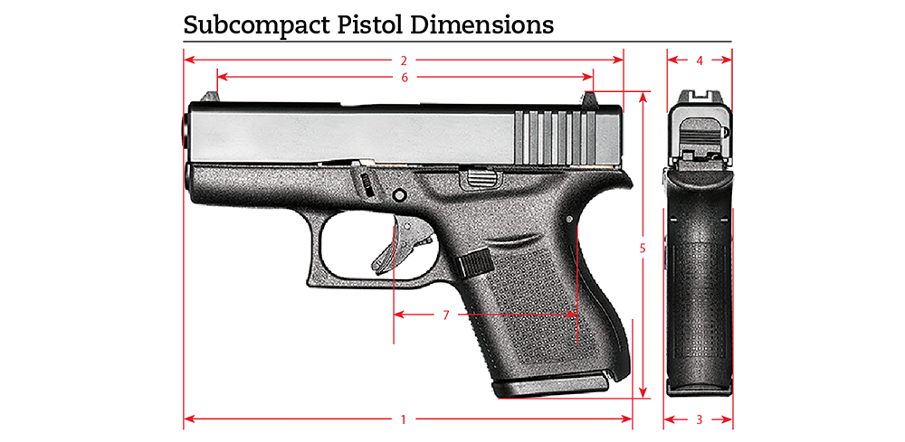 Pistol dimensions