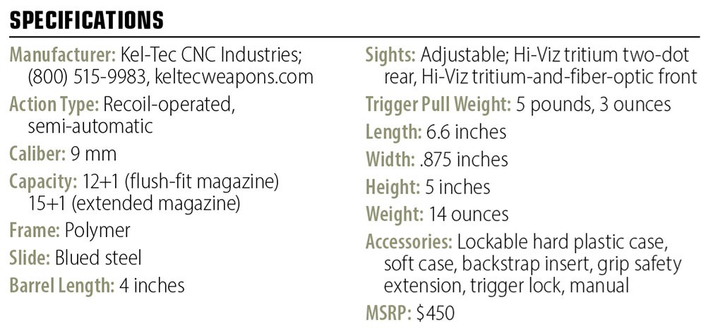 KelTec P15 specs