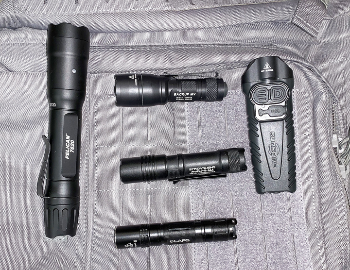 SureFire, Streamlight, Pelican, LA Police Gear, flashlights