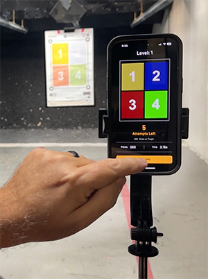 app and target at the range