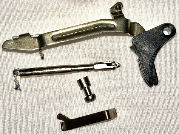 Glock Trigger, striker, connector and plunger