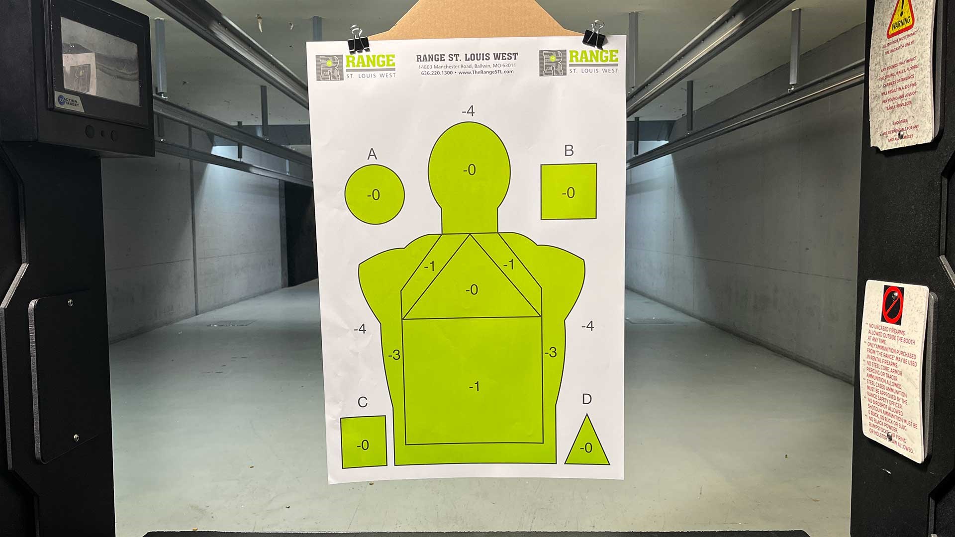 target at the range