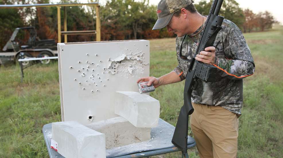 shooter with shotgun