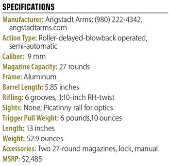 Angstadt Arms Carbine specs