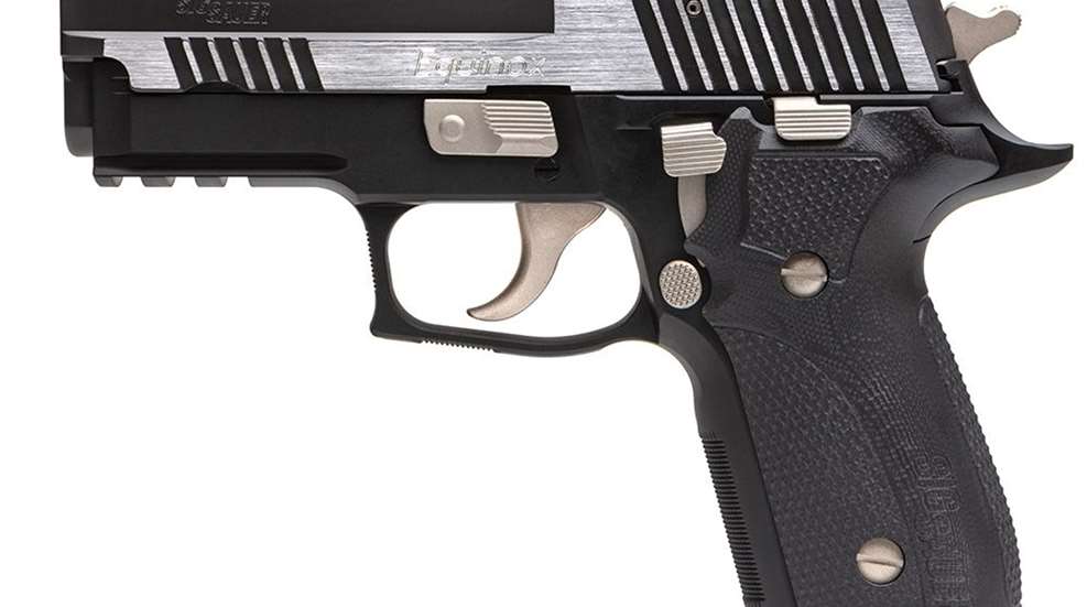 SIG Sauer pistol facing left