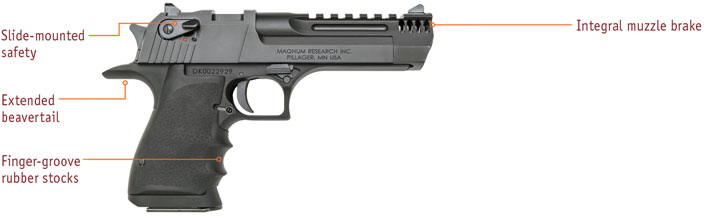 Magnum Research Desert Eagle L5 .357 Mag Lightweight Series Pistol with  Integral Muzzle Brake