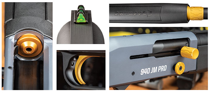 bolt-release knob, magazine, front sight, 940 JM Pro trigger