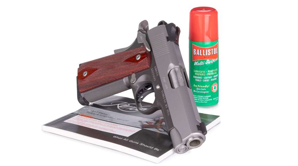 gun with cleaning fluid