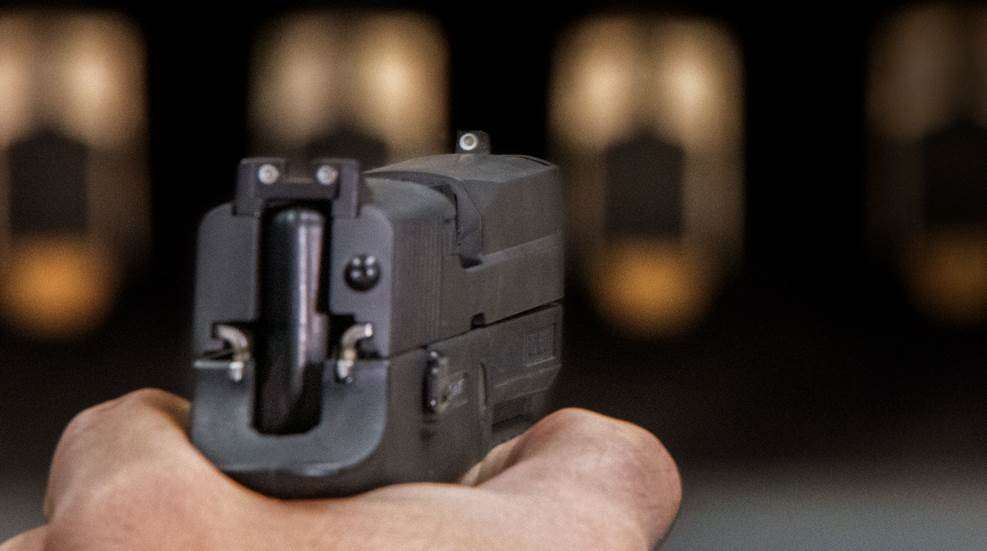 Long distance pistol shot