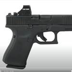 Glock G19 Gen5 MOS pistol with Holosun red dot facing right