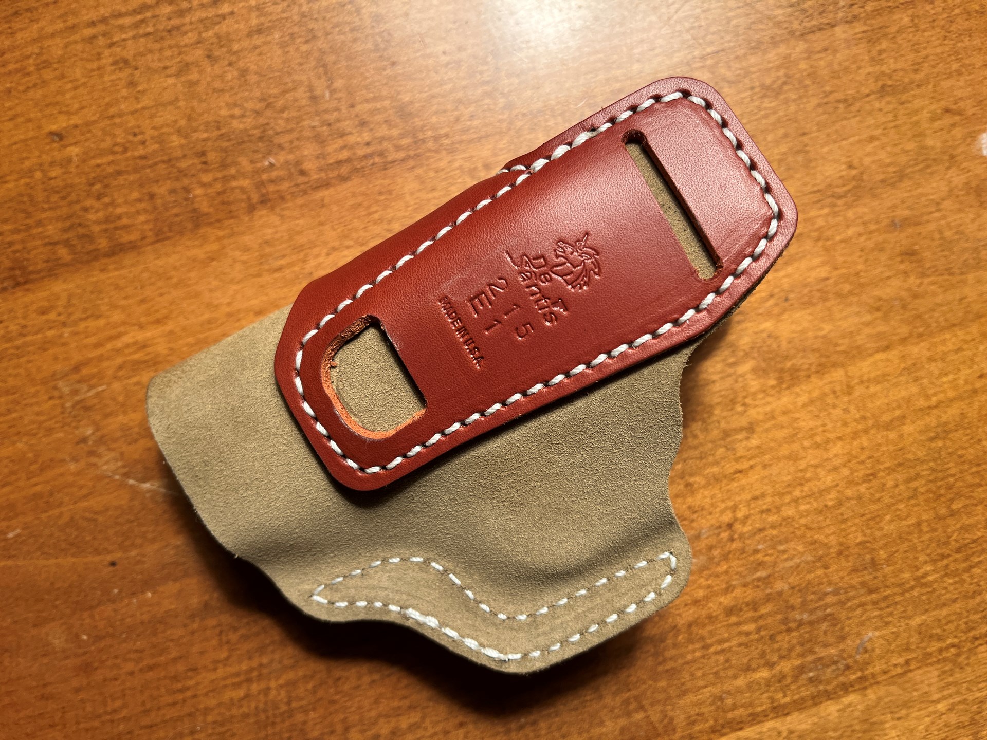 Back of holster