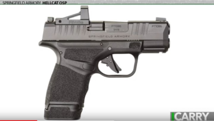 Holster for Springfield Hellcat OSP Optics Ready Pistol With Swampfox Sentinel 