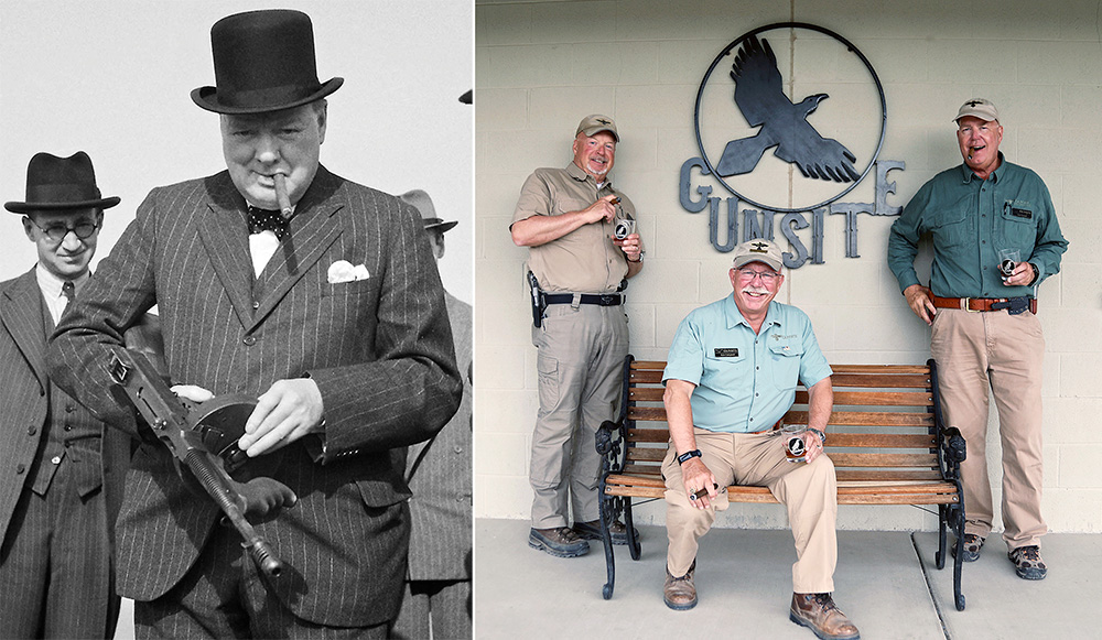 Sir Winston Churchill with his ever-present cigar