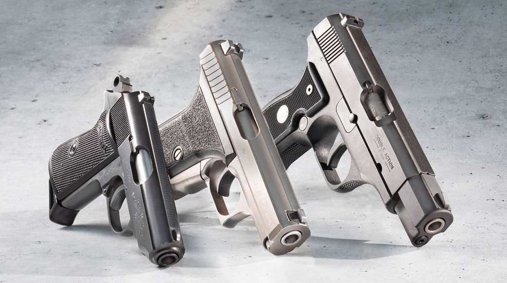 Walther PPK, H&K P7, Colt All-American 2000