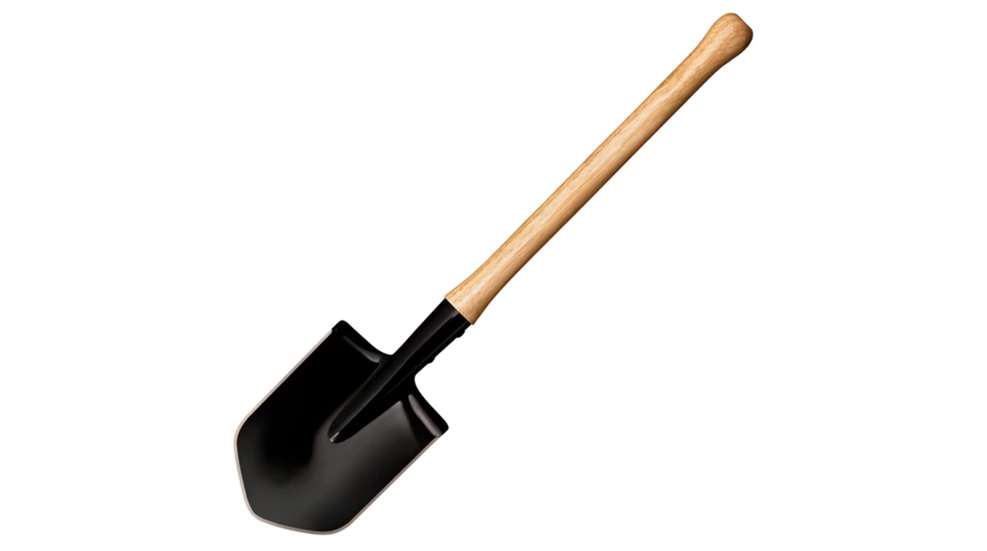 Spetsnaz shovel with wooden handle