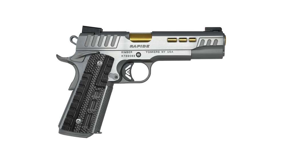 silver 1911 facing right