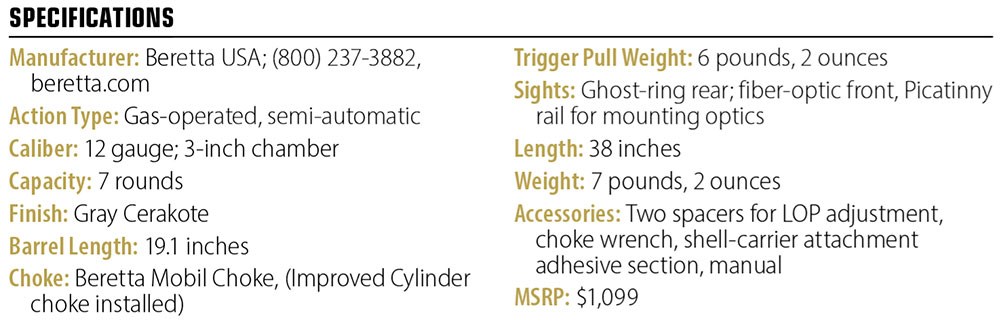 Beretta 1300 Ultima Patrol specs