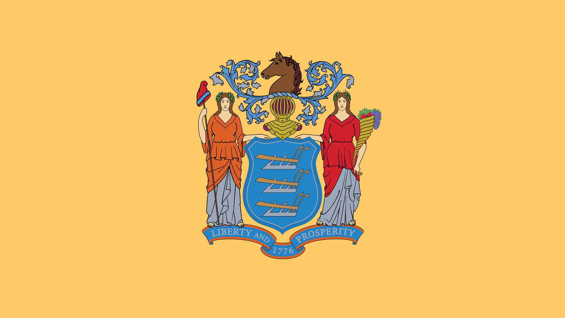 state flag of new jersey