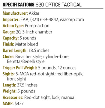 620 optics Tactical specs