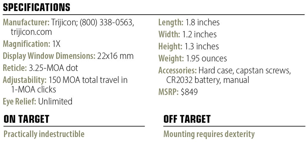 Trijicon RCR specs